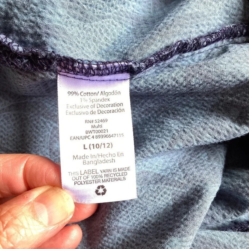 FREE Assembly Boy's Short Sleeve Fish Print Blue Seersucker Shirt,‎ Size L 10/12 - Picture 10 of 13